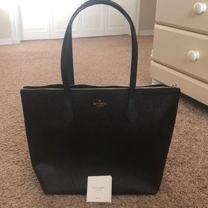 Kate Spade Black Sparkly Joeley tote
